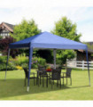 Gazebo Blue 3m x 3m x2.55m Garden Pop Up Marquee Party Tent Wedding Canopy