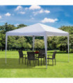 Garden Pop Up Gazebo Marquee Party Tent Wedding Canopy White 3m x 3m x2.55m