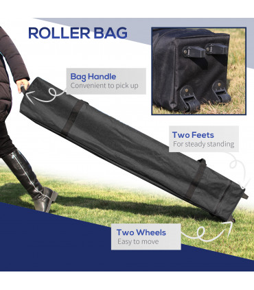 Pop Up Gazebo Blue UV50+ fabric 305cm x 305cm x 290cm 3x3M Foldable Carry Bag