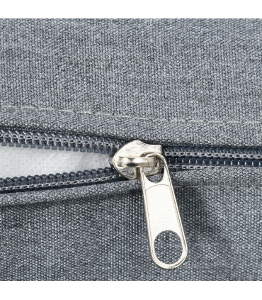 Aluminium Grey Fire Pit Table 85W x 85D x 68H cm 4 Seater Garden Furniture Set