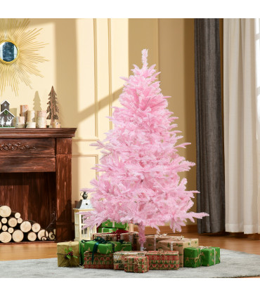 Holiday Xmas 5FT Pink Artificial Christmas Tree Automatic Open for Home Party