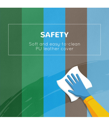 Baby Soft Play Equipment 6 Piece Foam Blocks Multi-colored 48x45x25 cm - HOMCOM