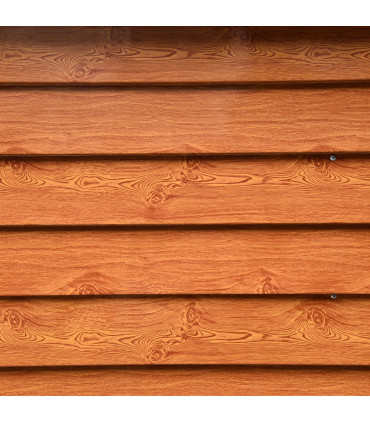 Metal Garden Shed House Brown 197.5L x 160W x 178-201H cm Storage Solution