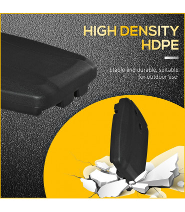 Umbrella Stand Weights W/ Wheels Water and Sand, Up to 75kg, Black