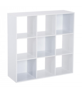 9 Cube Storage Unit Cabinet Bookcase Display Shelves Chipboard - White