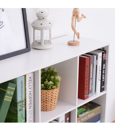 9 Cube Storage Unit Cabinet Bookcase Display Shelves Chipboard - White