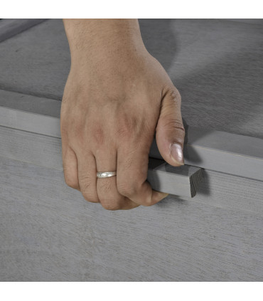 Wooden Tortoise House Grey 94L x 63W x 33H cm Durable Fir Wood Two-Room Design