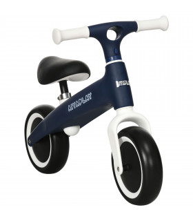 Baby Balance Bike Blue 31-35cm Adjustable Seat Wide Wheels Safe Comfortable