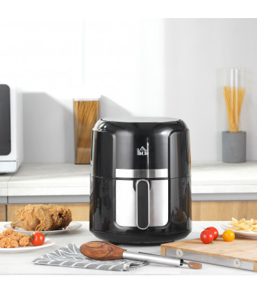 Air Fryer 1300W 4L with Rapid Air Circulation Timer and Nonstick Basket