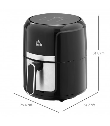 Air Fryer 1300W 4L with Rapid Air Circulation Timer and Nonstick Basket