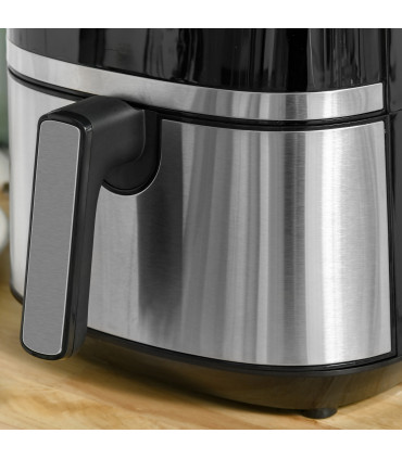 Air Fryer 4.5L 1500W with Digital Display Rapid Air Circulation Timer - Black