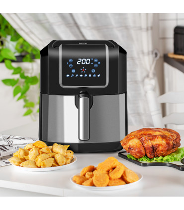 Air Fryer 1700W 6.5L with Digital Display Timer for Low Fat Cooking HOMCOM