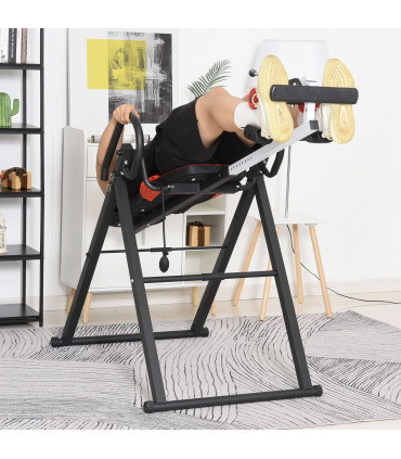 Adjustable Gravity Inversion Table w/ Safety Belt For Muscle Pain HOMCOM