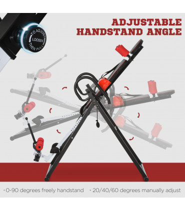 Adjustable Gravity Inversion Table w/ Safety Belt For Muscle Pain HOMCOM