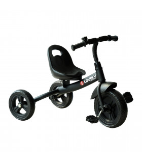 Baby Kids Children Toddler Tricycle Ride on Trike W/ 3 Wheels Black Metal Frame