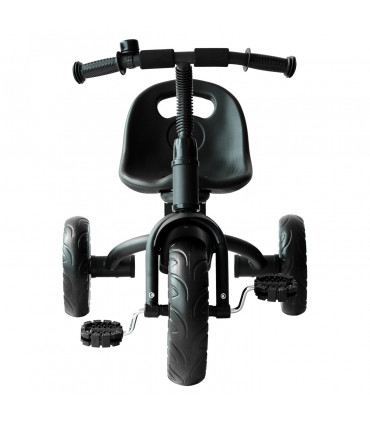 Baby Kids Children Toddler Tricycle Ride on Trike W/ 3 Wheels Black Metal Frame