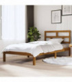 Bed Frame Honey Brown Solid Wood Pine 100x200 cm