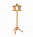 Bird Stand Feeder Table Feeding Station Garden Wood Coop Parrot Nesting Stand