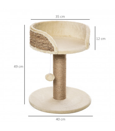 Cat Tree Tower Activity Center Climbing Stand with Scratching Posts Pawhut