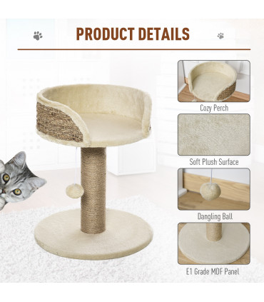 Cat Tree Tower Activity Center Climbing Stand with Scratching Posts Pawhut