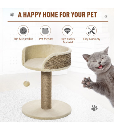 Cat Tree Tower Activity Center Climbing Stand with Scratching Posts Pawhut