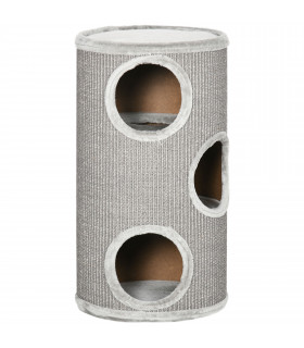 Cat Barrel Kitten Tree Tower for Indoor Cats, Covered with Sisal, Cosy Platform