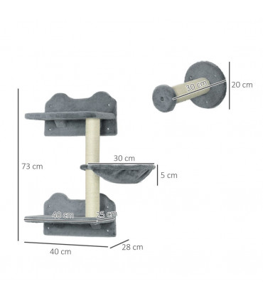 Cat Shelf with Scratching Post