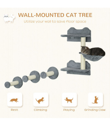Cat Shelf with Scratching Post