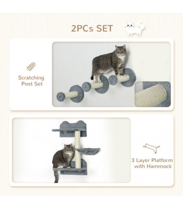 Cat Shelf with Scratching Post