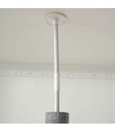 Cat Tree Light Grey 40L x 40W x 217H cm Four-layer Pet Playhouse Scratching Post