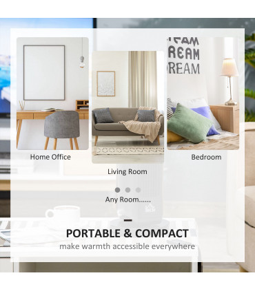 Ceramic Space Heater Oscillating Portable Tower Heater w/ Three Heating Mode