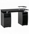 Computer Office Desk Table Workstation w/  Keyboard Tray, Drawer, Black HOMCOM