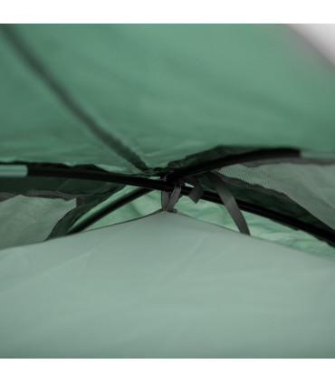 Camping Tent w/ Vestibule & Mesh Vents for Hiking Green 325L x 183W x 130H cm