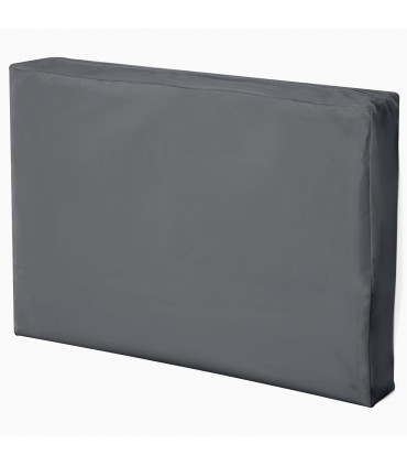 Cushion Cover Deep Grey Polyester 54cm x 57.5cm x 8cm Outdoor Rattan Furniture