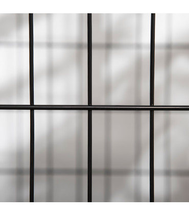 Dog Cage Pet Metal Heavy Duty with Wheels and Crate Tray for Kennel Black M L