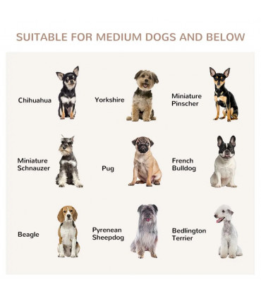 Steel Dog Crate End Table w/ Soft Washable Cushion, Front Door, Small, Medium