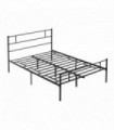 Double Metal Bed Frame w/ Headboard & Footboard, Underbed Storage Space