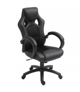 Gaming Chair PU Leather Black 71cm x 61cm x 118cm Executive Racing Swivel