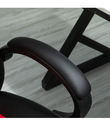 Gaming Chair PU Leather Black 45.5-55.5cm adjustable height 360° swivel seat