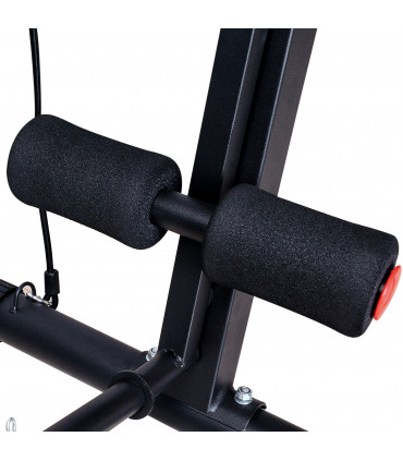 Foldable Dumbbell Bench Weight Training 7 Incline Adjustable Workout Black, Red