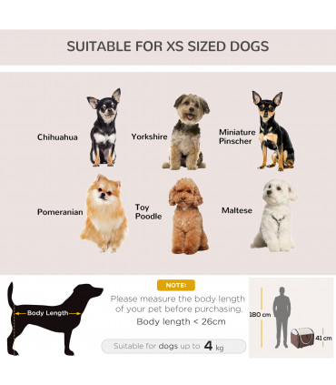 Folding Fabric Soft Pet Crate Dog Cat Travel Carrier Cage Kennel House Brown