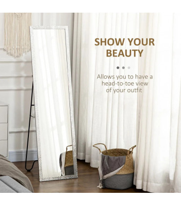 Full Length Mirror Free Standing Dressing Mirror for Bedroom, Living Room