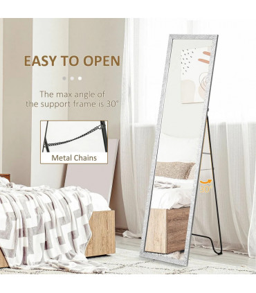 Full Length Mirror Free Standing Dressing Mirror for Bedroom, Living Room