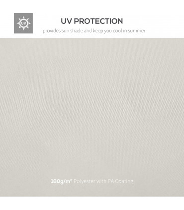 Gazebo Replacement Canopy 3x3 m Cream White Roof Top Cover 2-Tier Tent