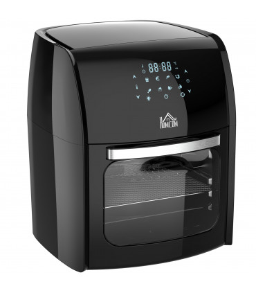 Air Fryer Oven 8 Preset Modes Rapid Air Circulation 1800W Black 12L