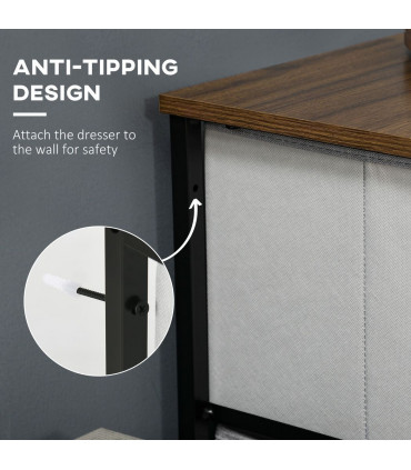 Fabric Chest of Drawers