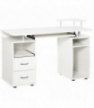 Office Desk Table Workstation White Durable Particle Board 120L x 55W x 85H cm