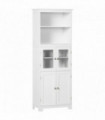 Kitchen Cupboard Storage Cabinet White 60cm x 30cm x 162cm Adjustable Shelves