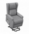 Fabric Grey 72.5L x 94W x 109H cm Power Lift Chair for Elderly Recliner Armchair