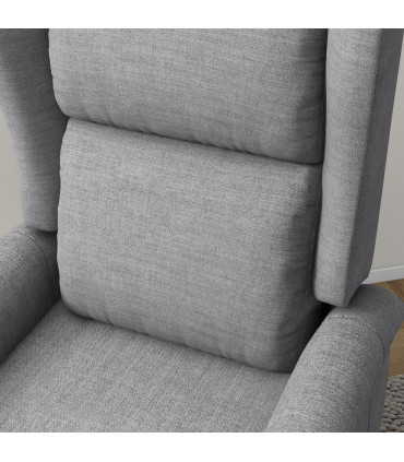 Fabric Grey 72.5L x 94W x 109H cm Power Lift Chair for Elderly Recliner Armchair